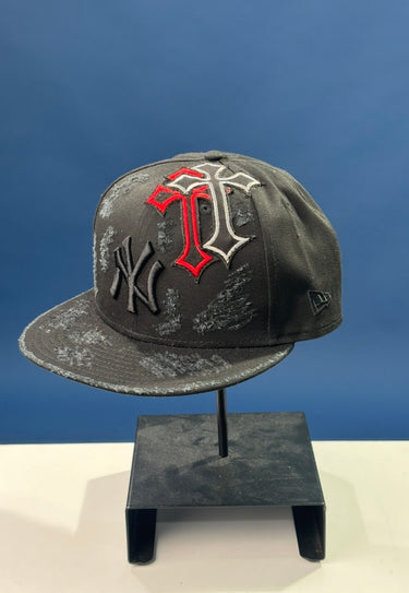 cap custom visiera dritta croci N nero