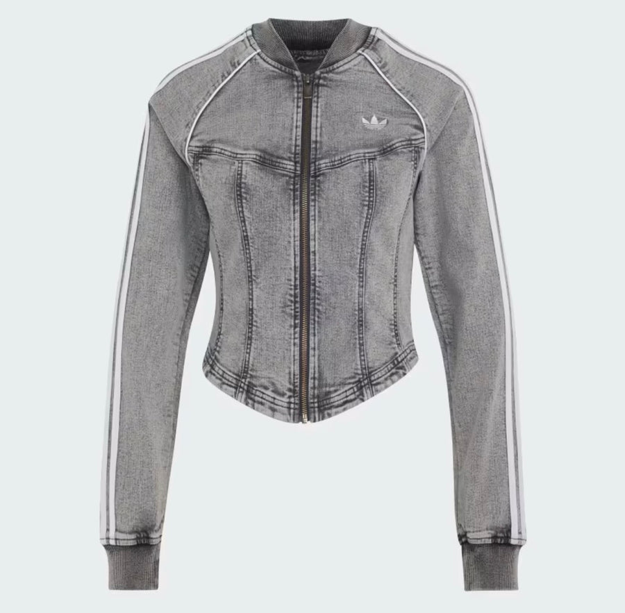 adidas giacca jeans corpetto