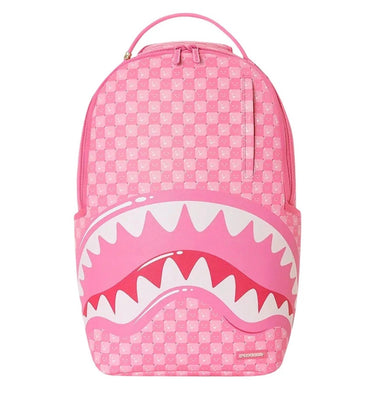 SPRAYGROUNG PINK NEW CHECK FACES BACKPAC