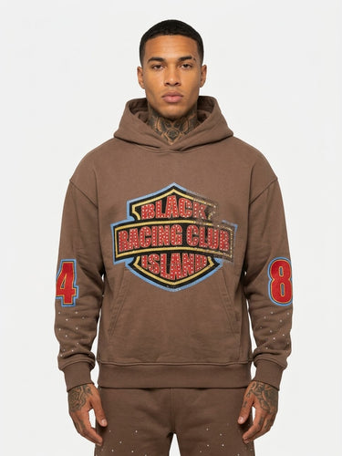 Black island hoodie racing club
