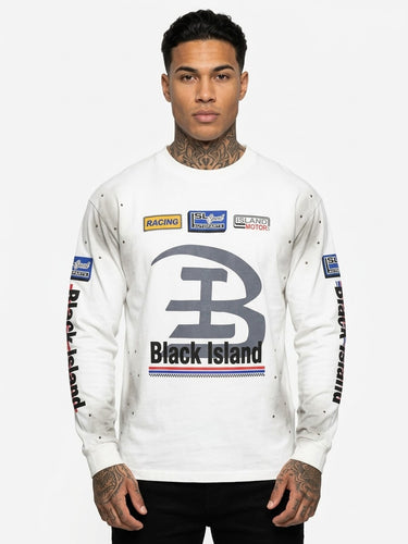 Black island loongsleeve racing multi lo