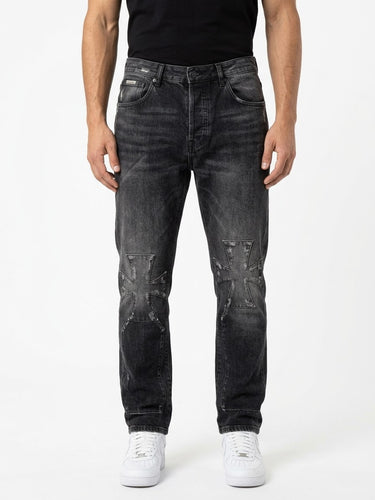 Black island jeans croce black