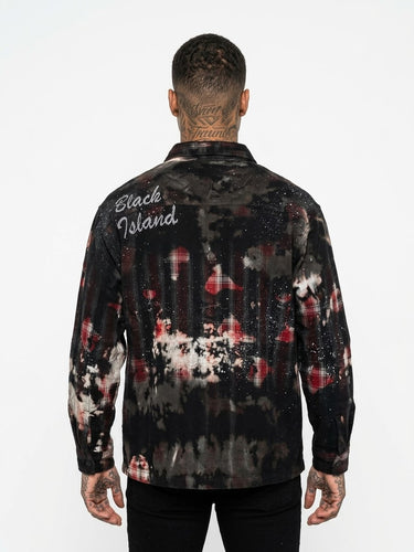Black island camicia dark red