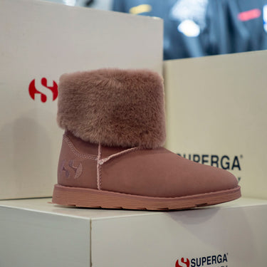Superga faux suede fur kids