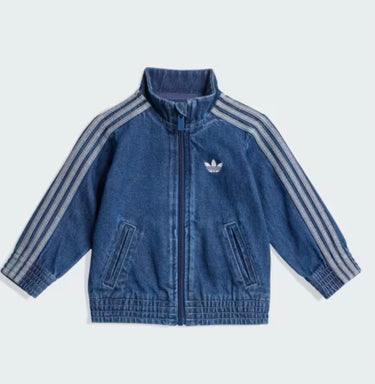 adidas felpa in denim kids blu