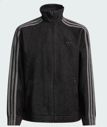 adidas felpa in denim kids nero